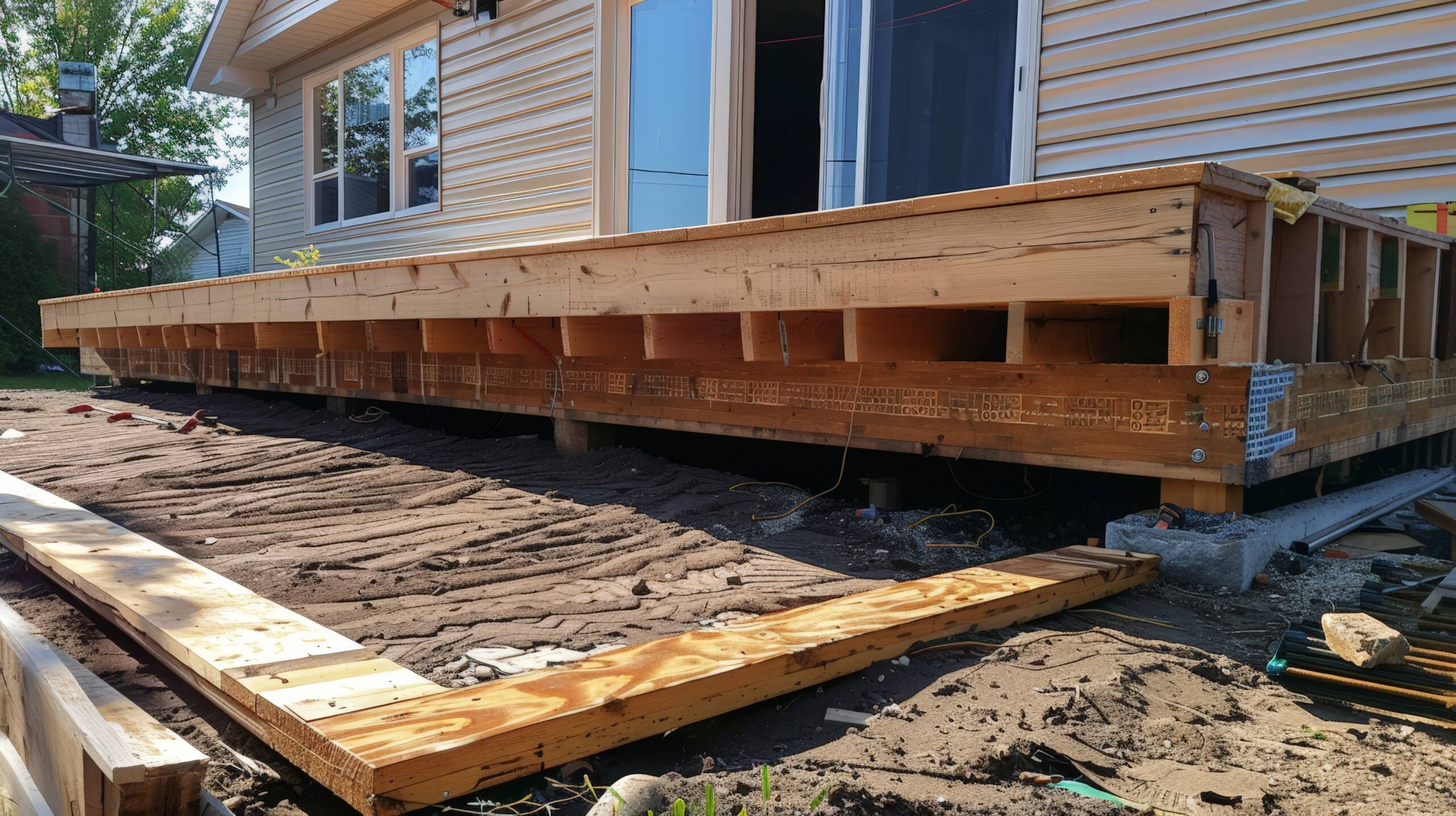 A New Wood Deck in Burlington, Vermont