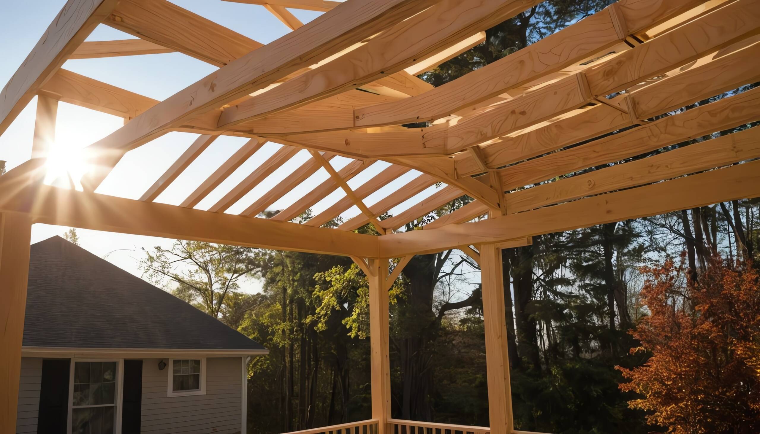 A New Pergola Installation in Vergennes, Vermont